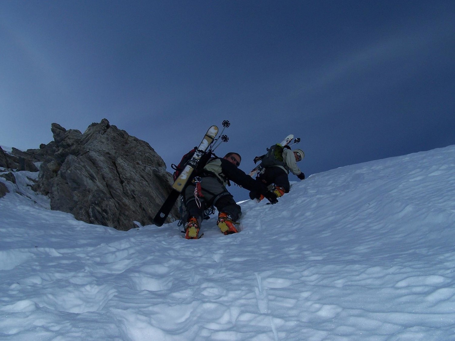 montée sur l'arete