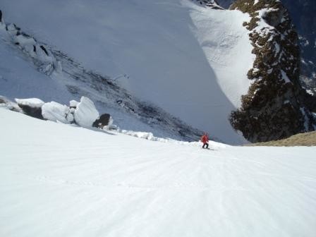 reptations au sommet du couloir W