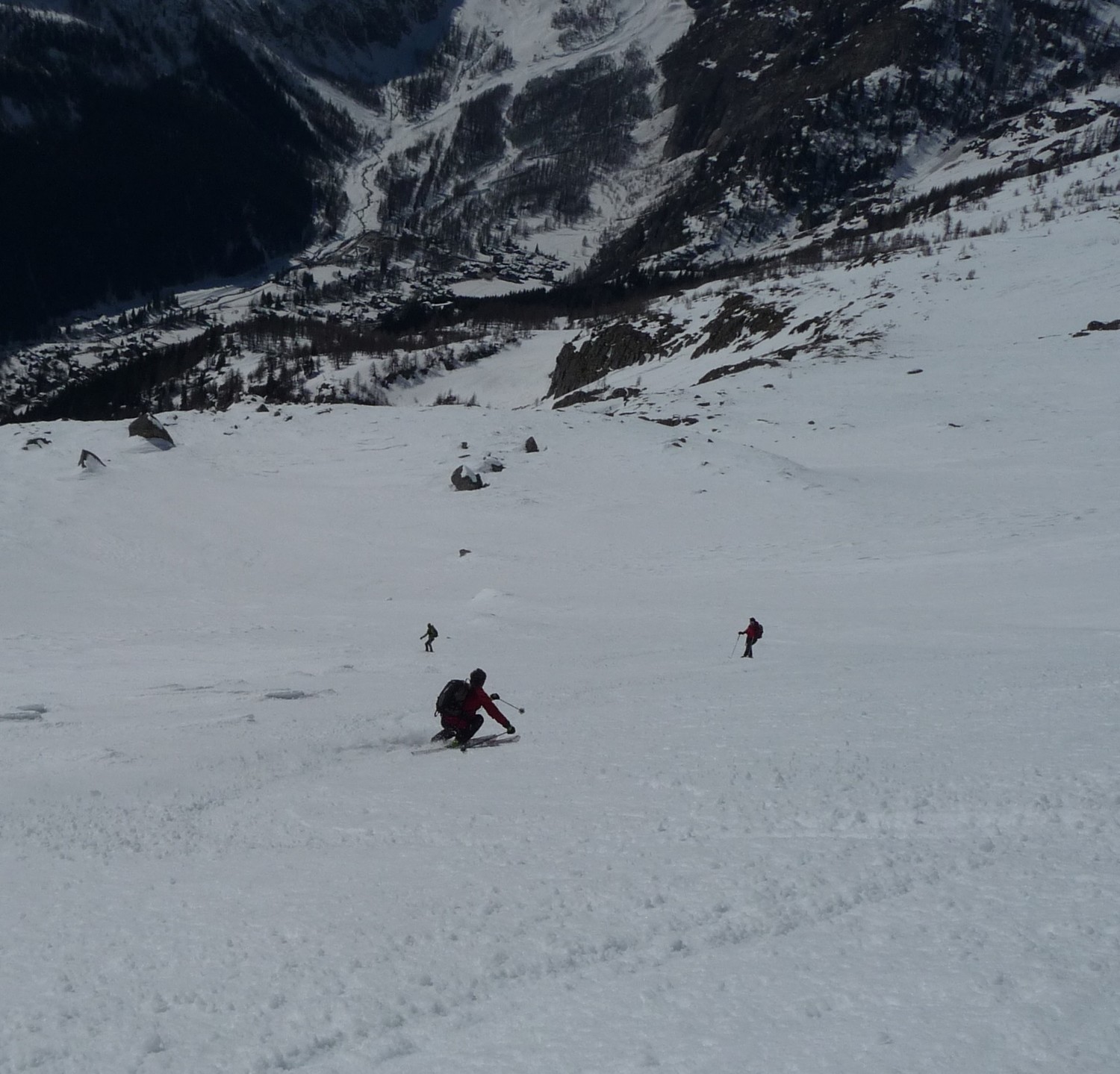....pendii spettacolari su neve moquette....