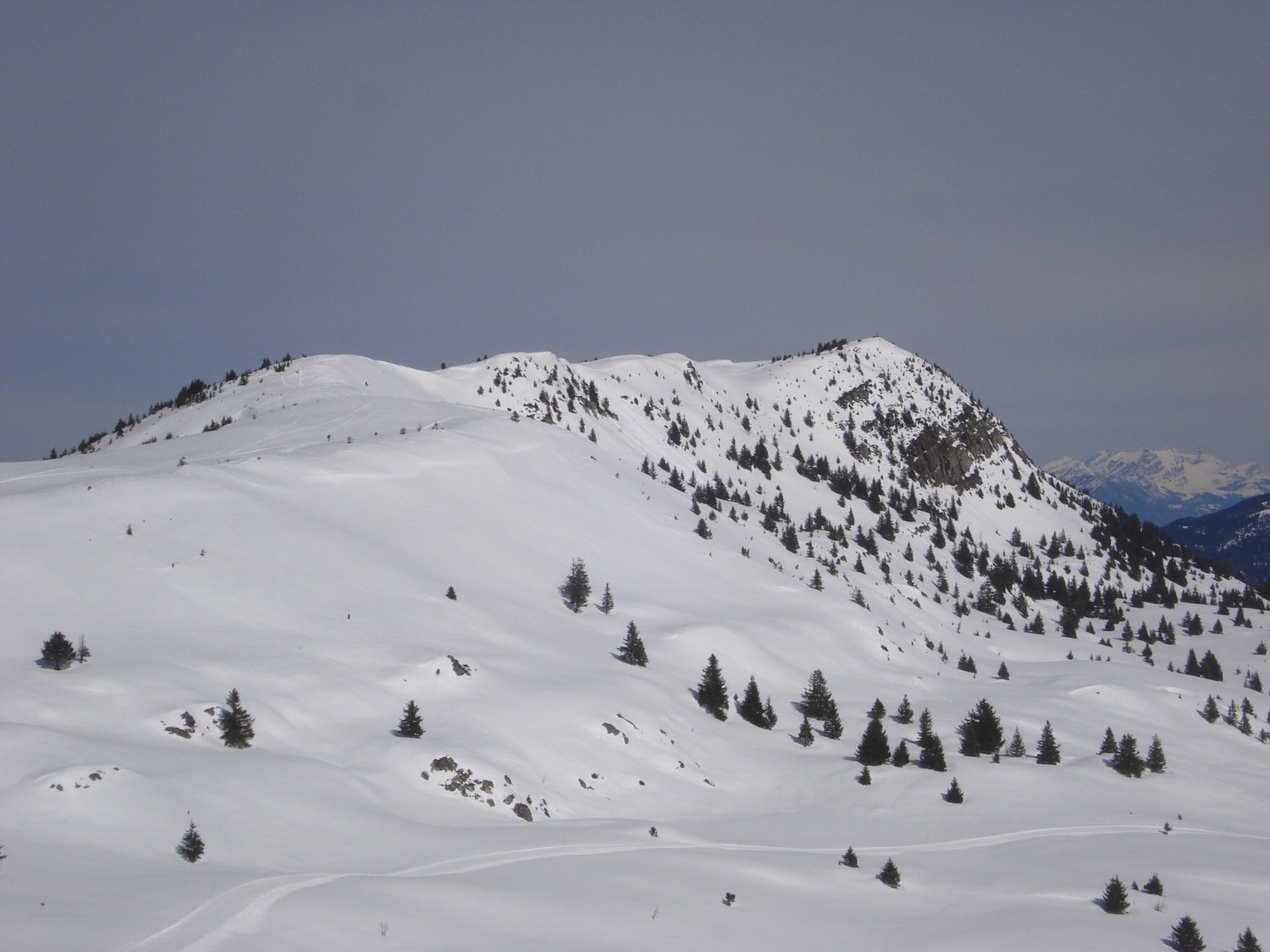 Cul de Pet : vue sur le Grand Rocher