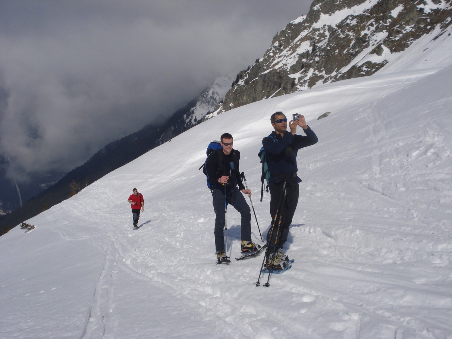 Sous le refuge de Combe Madame : Gepi, Flasto et Michmuch