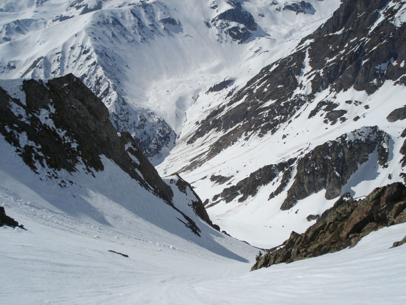 Au milieu du couloir SW de l'Arbizon