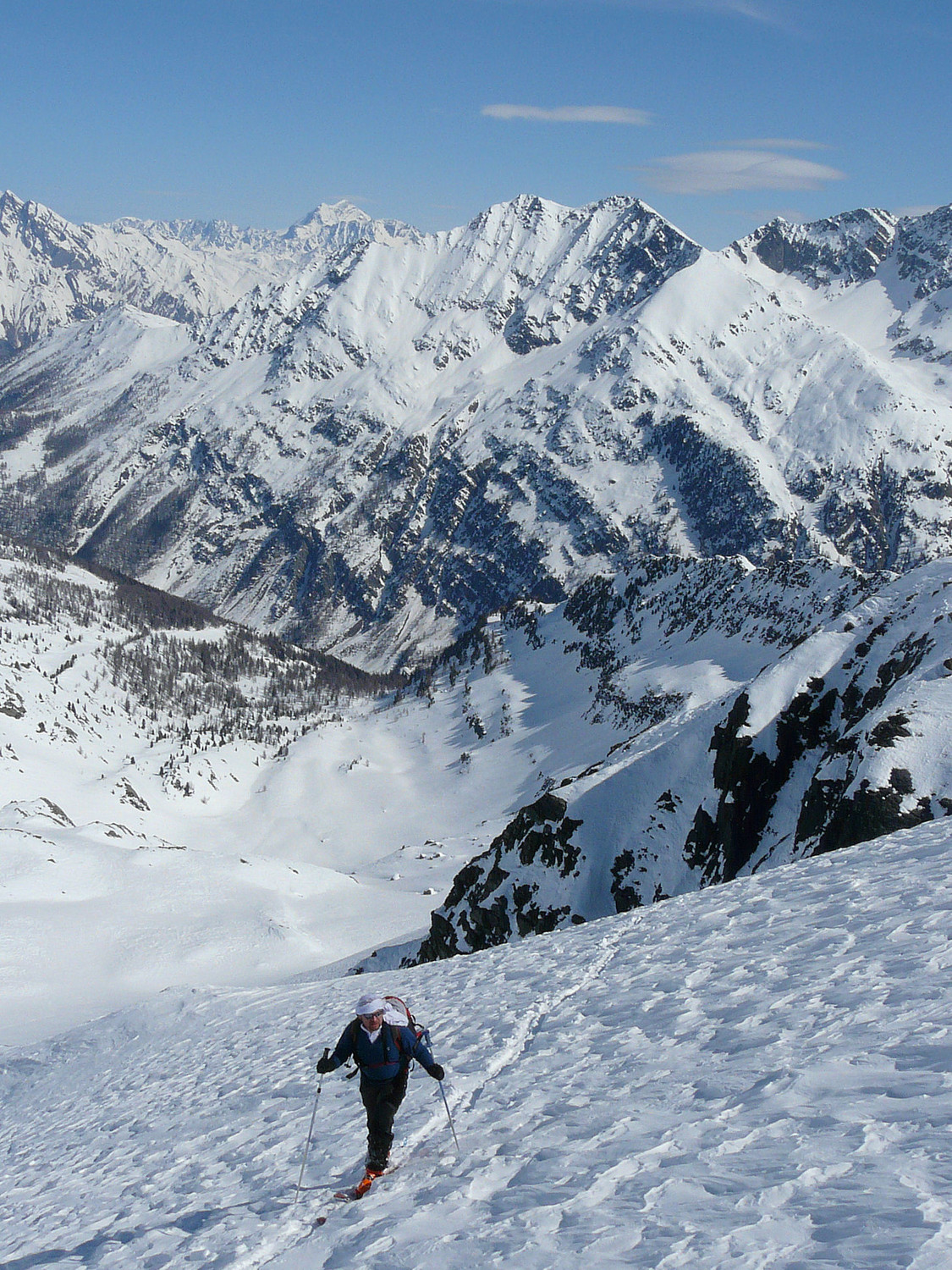 L'arrivée sur le glacier de Freduaz (Louïs Blanche, Val d'Aoste)