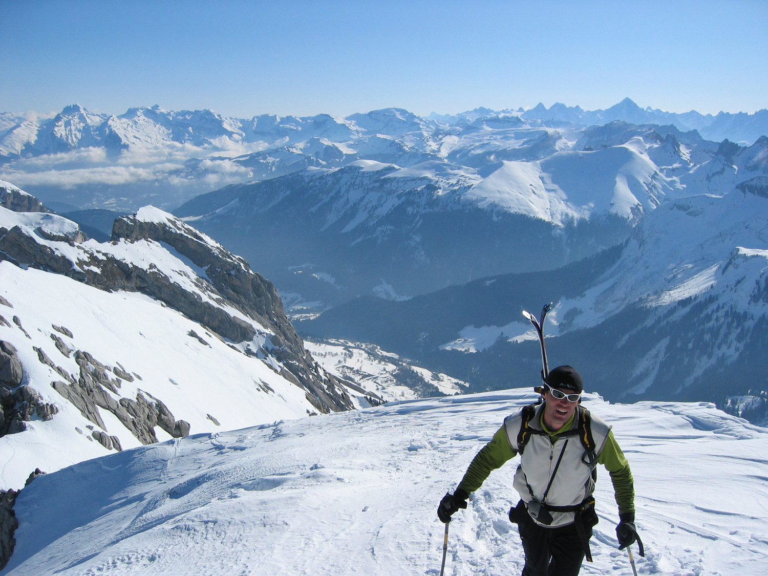 Pointe Blanche, arrivée au sommet