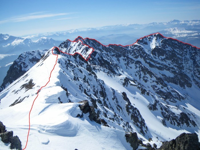 Tracé d'une partie de la course.