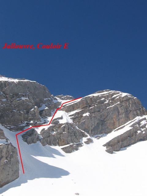 Pic de Jallouvre, Couloir E
