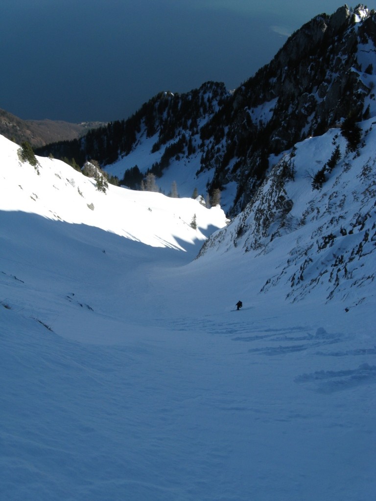 Couloir N du Grammont: Depuis le point 2044