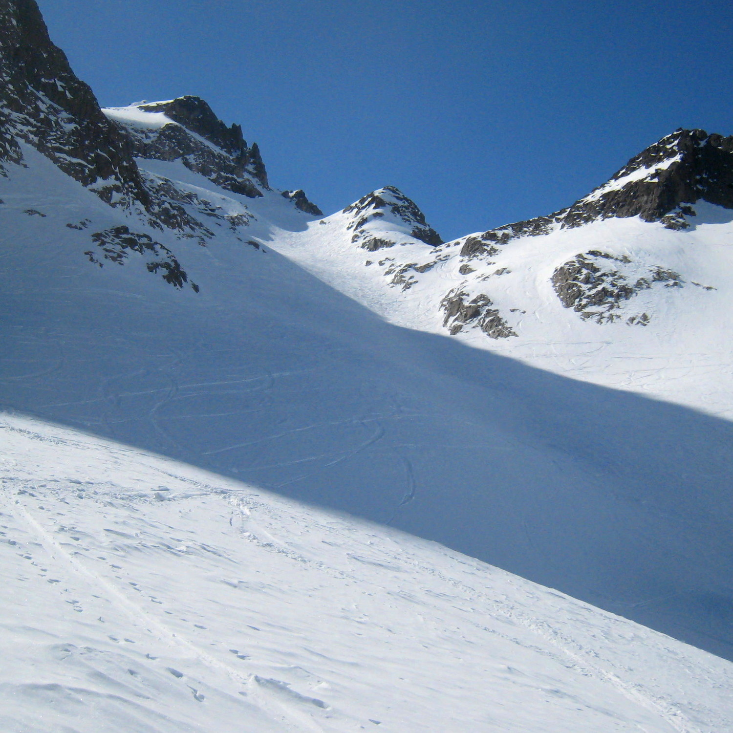 Pointe Alphonse Favre et glacier du Mort