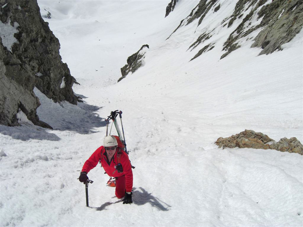 Serge sur la partie haute du couloir