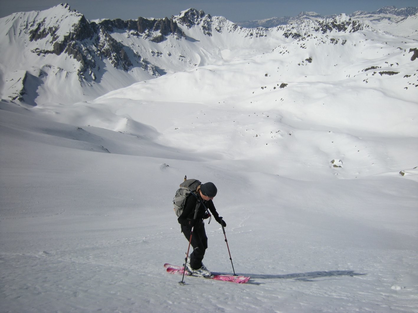 Au-dessus des Lacs Jovet, pentes W menant au Pain de Sucre du Tondu