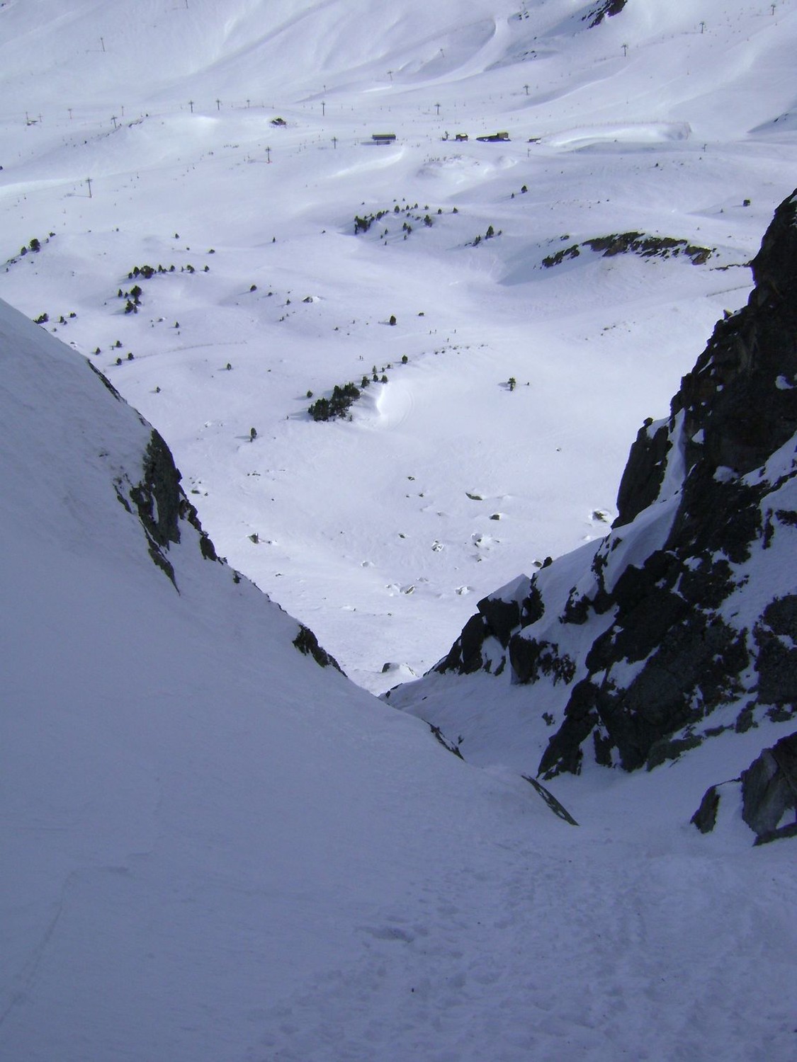 vista desde la salida del corredor