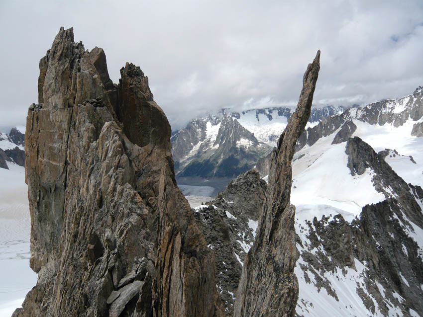 l'arête, aiguille d'Entrève
