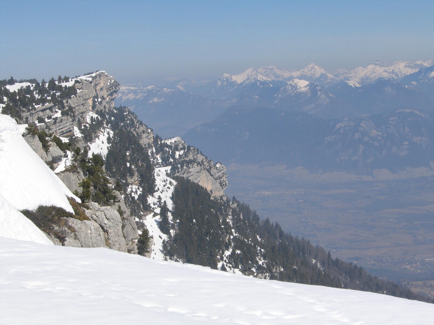 du sommet, roc des belles ombres et bauges