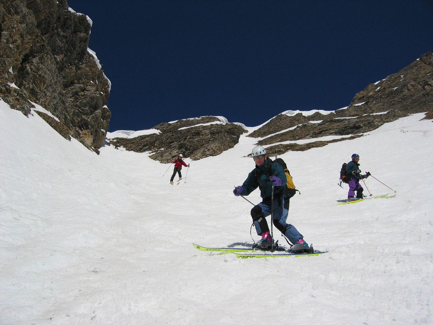 Col de torchere, ski dans le haut