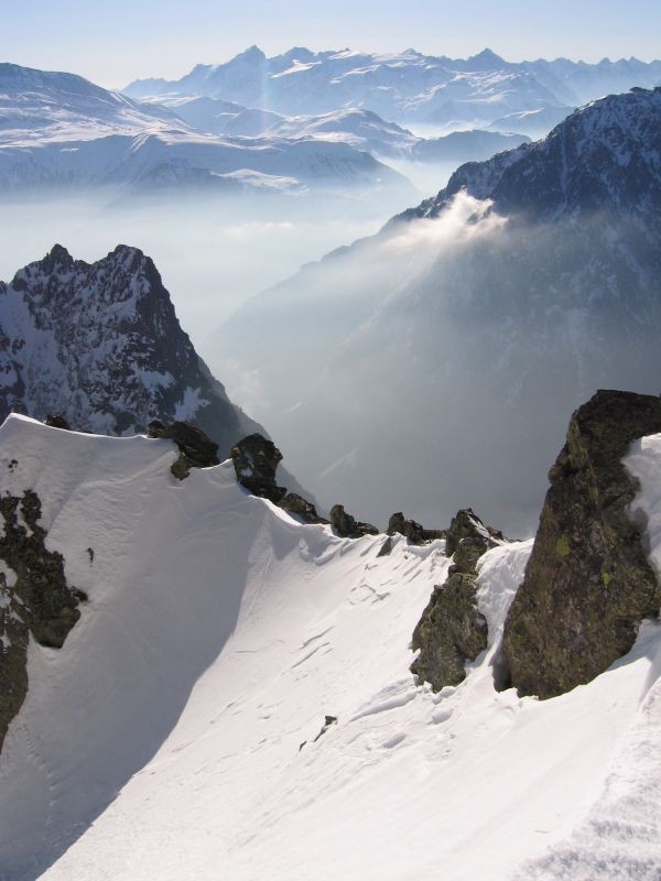 Grand Sorbier : le haut du couloir E