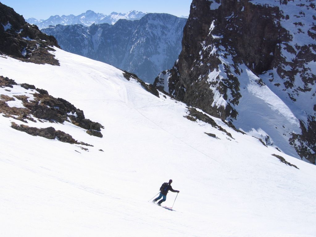 Grand Sorbier : au retour , dans le haut de la descente du sommetde la petite Vaudaine