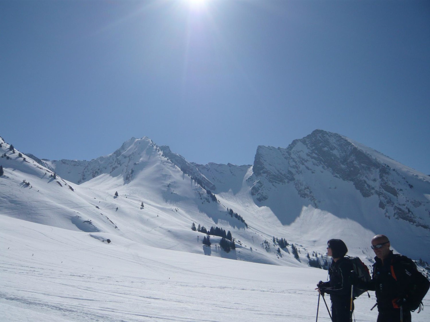 Aiguilles du Mont en arière plan