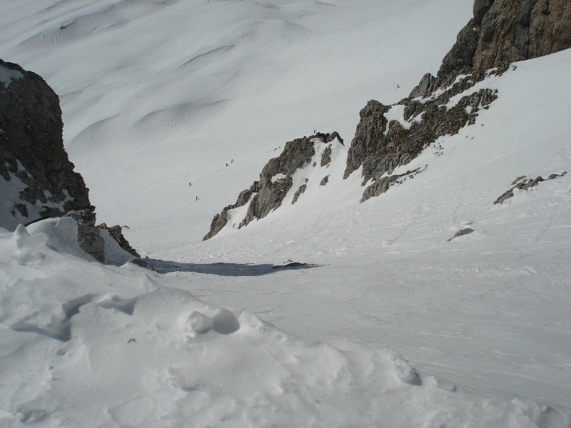 le couloir qui mene au col
