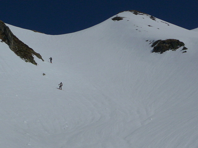 Descente de la face sud de la Pointe du Dard