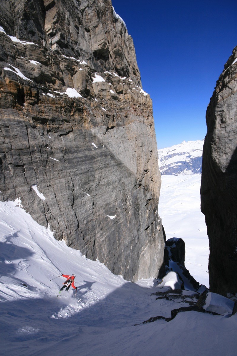 Partie supérieure du couloir de la Mitraille