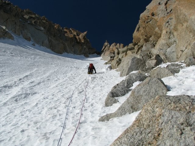 Contamine-Grisolle : Couloir d'attaque