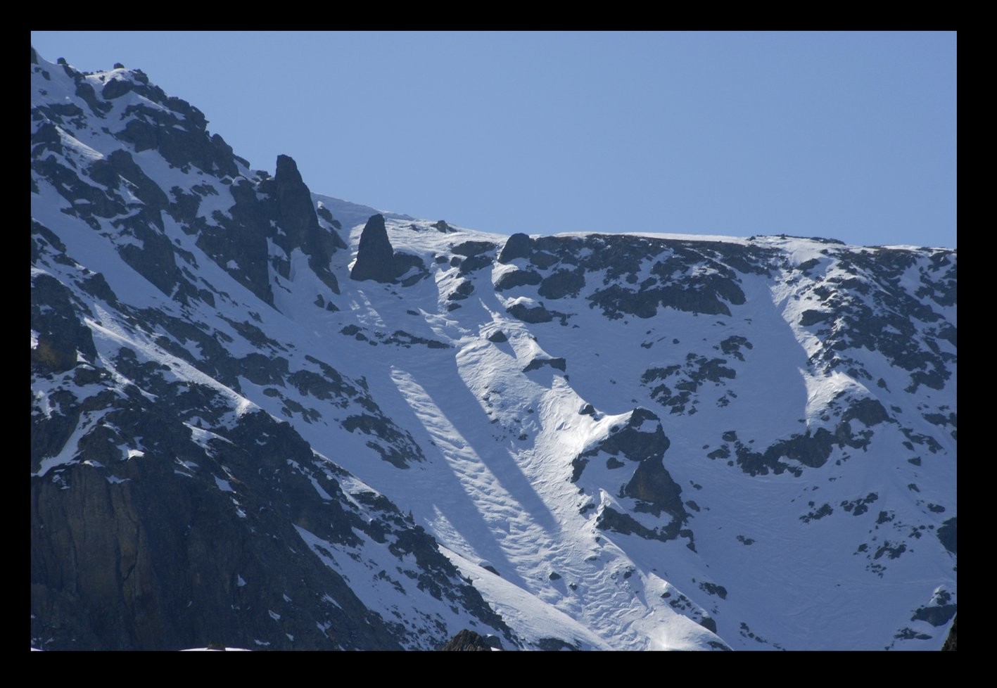 Le couloir Nord du Colon transformé en piste noire..!