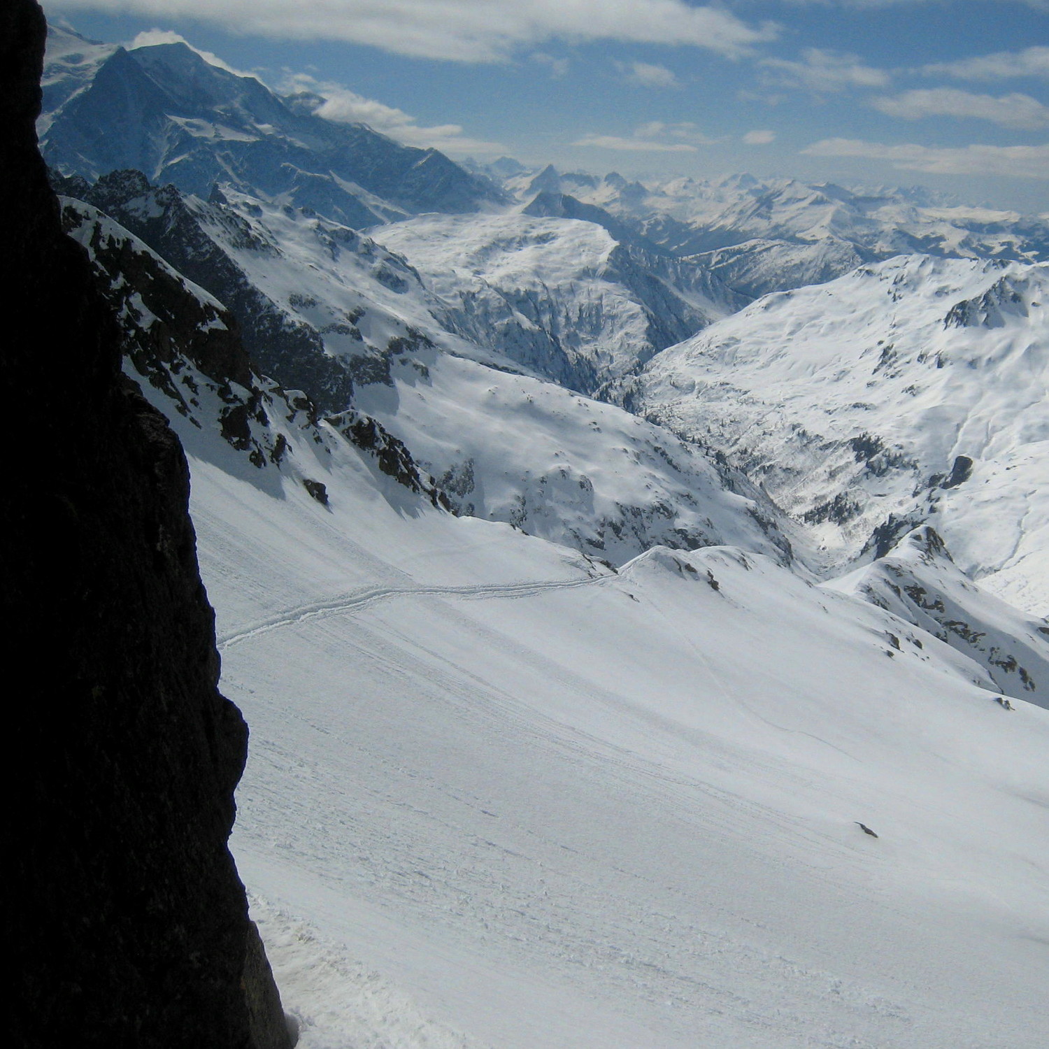 Vallon de la Diosaz depuis la brèche de Bérard
