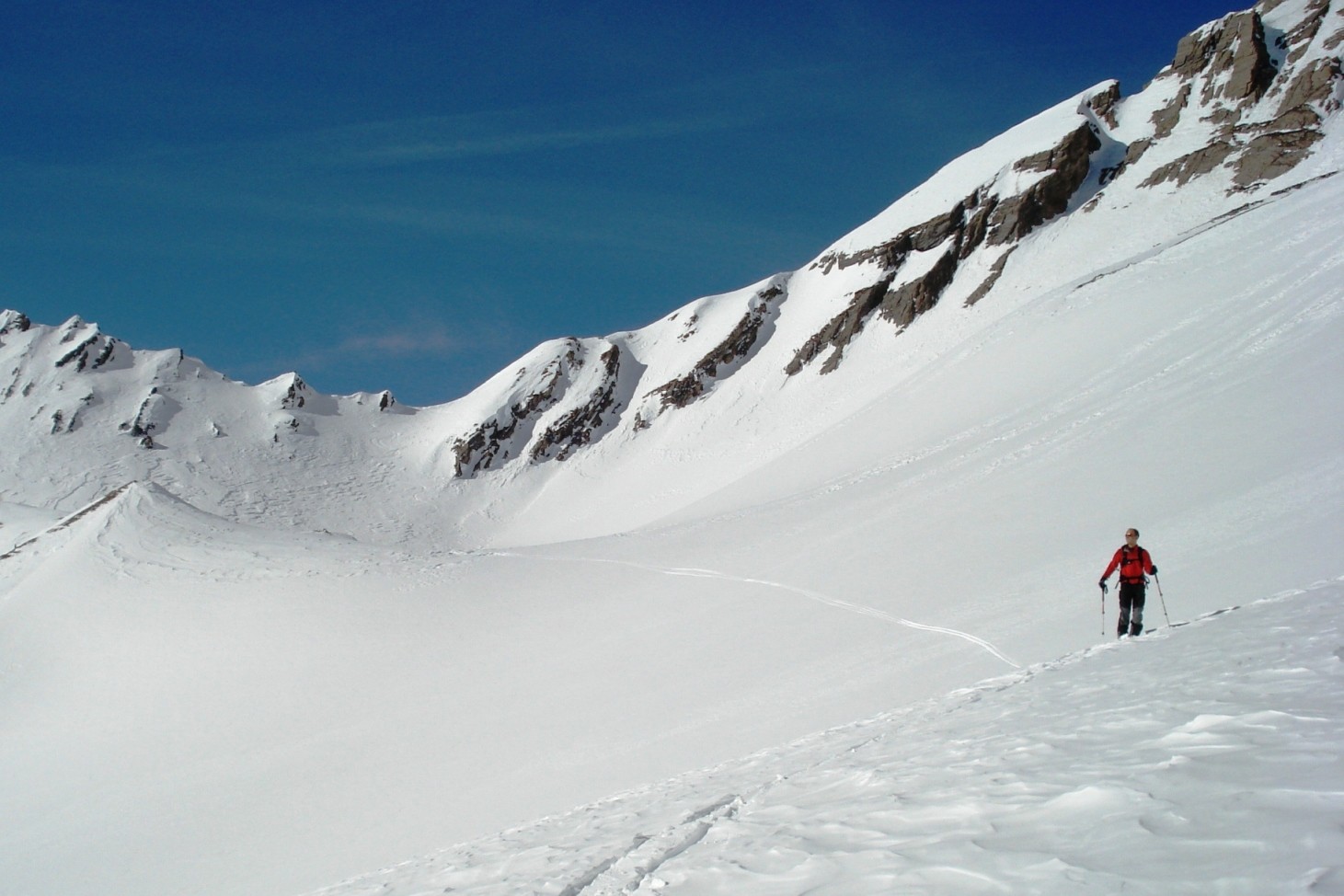 Col des Ceingles depuis la combe des Thoules