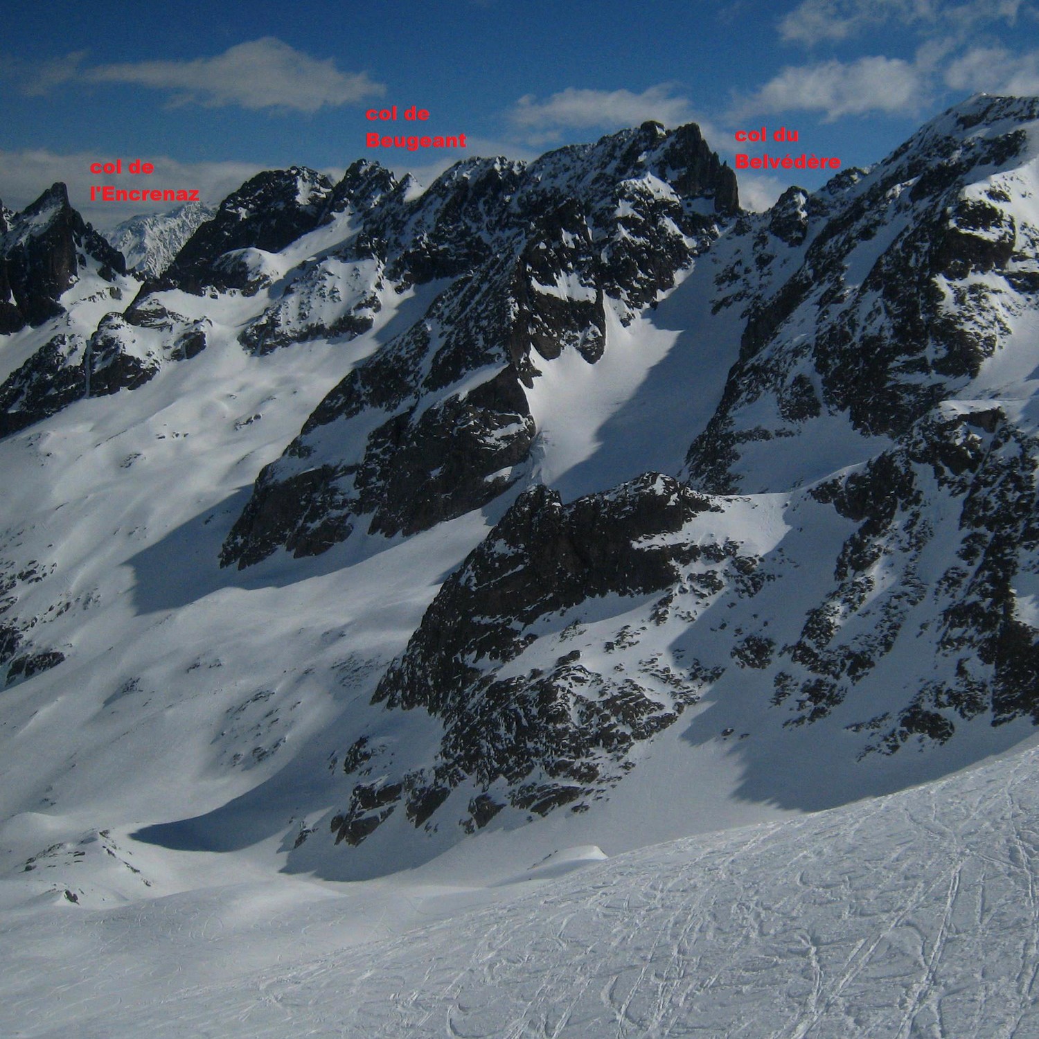 col de l'Encrenaz, col de Beugeant et col du Belvédère