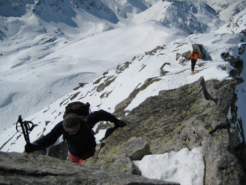 Arrivée au sommet du Gross Schinhorn