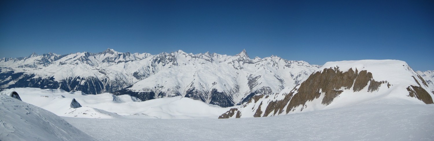 Alpes Bernoises vues de l'Ober Rappehorn