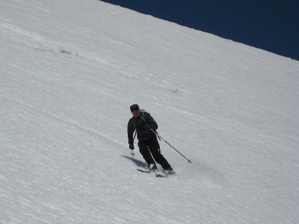 Belle descente en neige décaillée