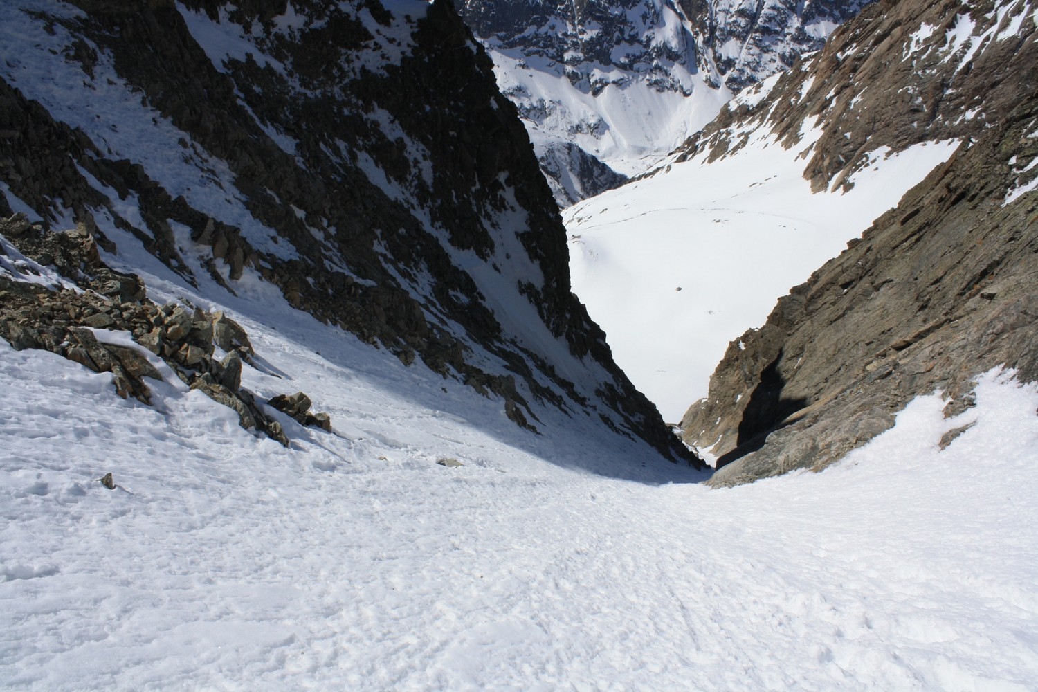 L'entrée supérieure du couloir W