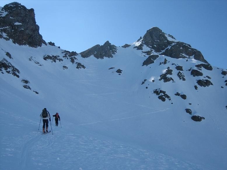 Tour de la Grande Lance de Domène : le col des Lances versant E