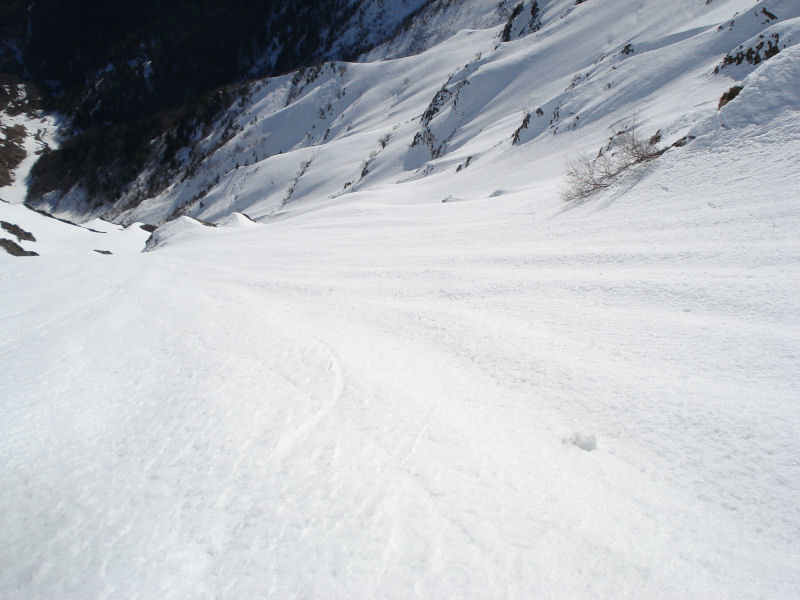 Vers le haut de la Face E du Montaigu