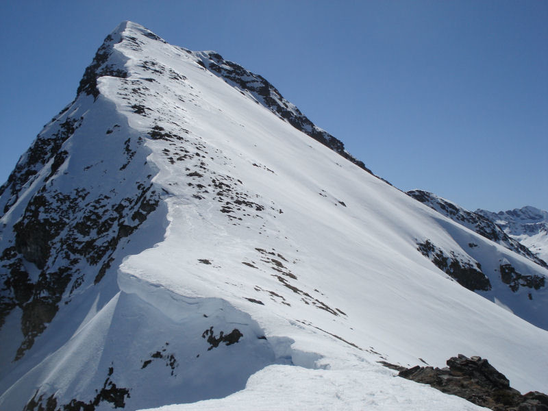 partie terminale NW du Montaigu (VN depuis le Col de Tos).
