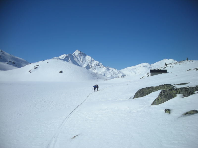 En montant au Mittaghorn, vers la Seehütte