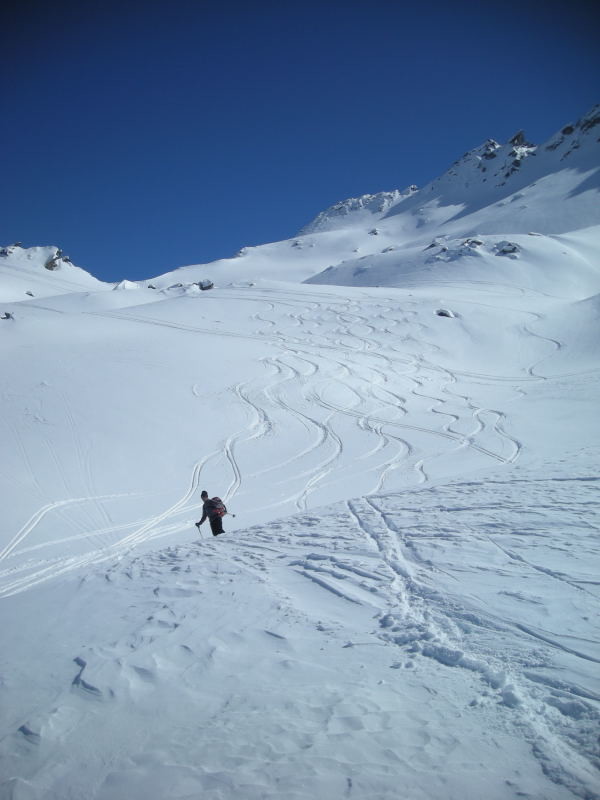 Descente du Mittaghorn
