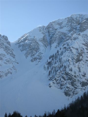 Hochstuhl, Gipfelrinne, 22.3.2009