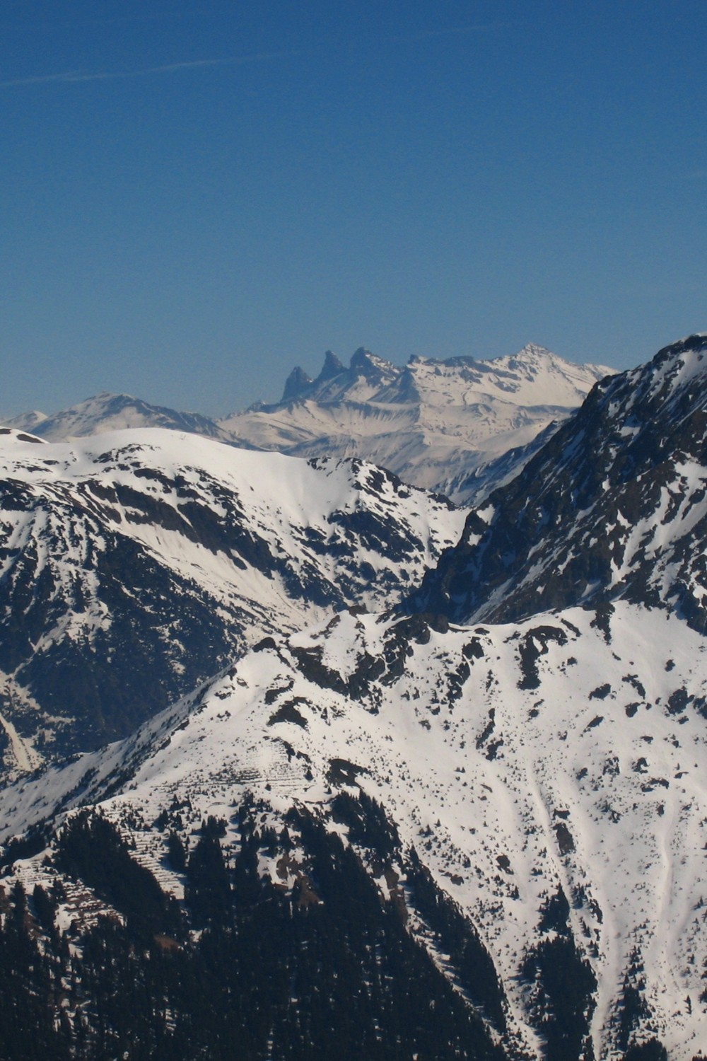 Aiguilles d'Arves vues depuis le Tabor
