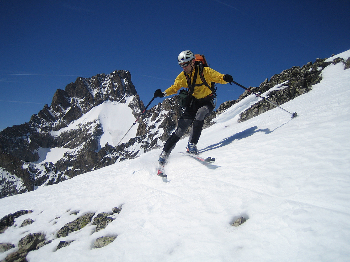 Face S de la Pointe Gravelotte : premier virage 5m sous le sommet