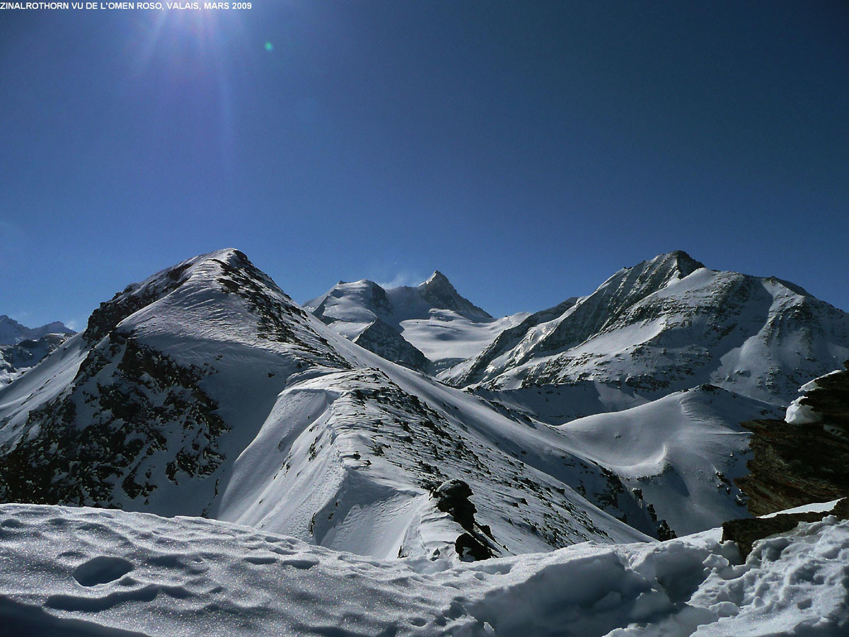 Zinalrothorn vu de l'Omen Roso