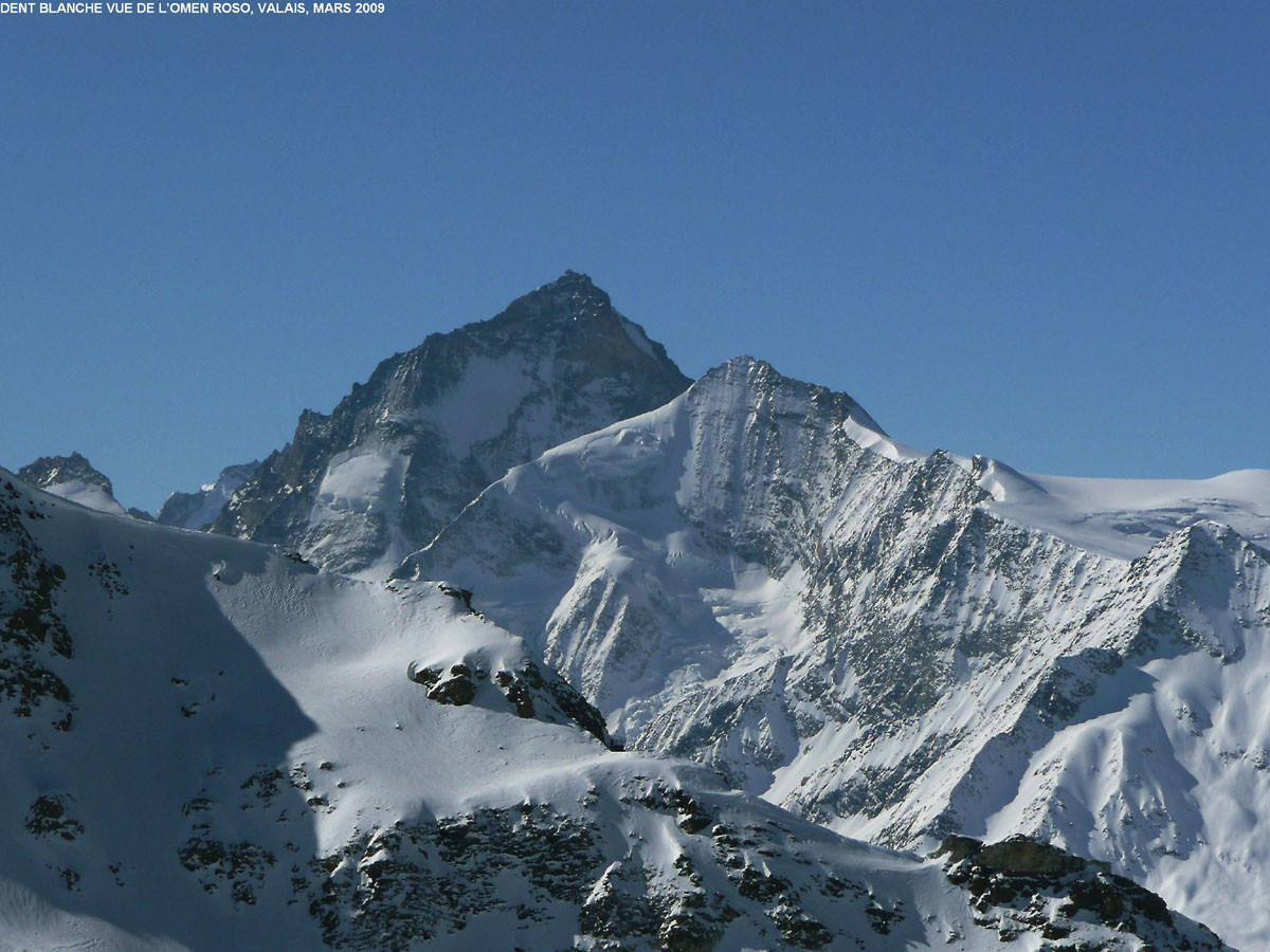 Dent Blanche et Grand Cornier vus de l'Omen Roso