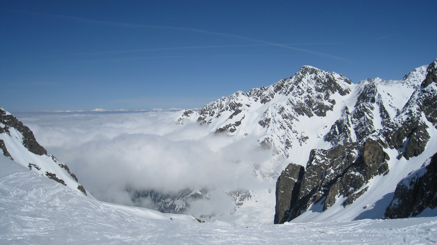 Du Col du Mouchillon, la Plagne Vaumard