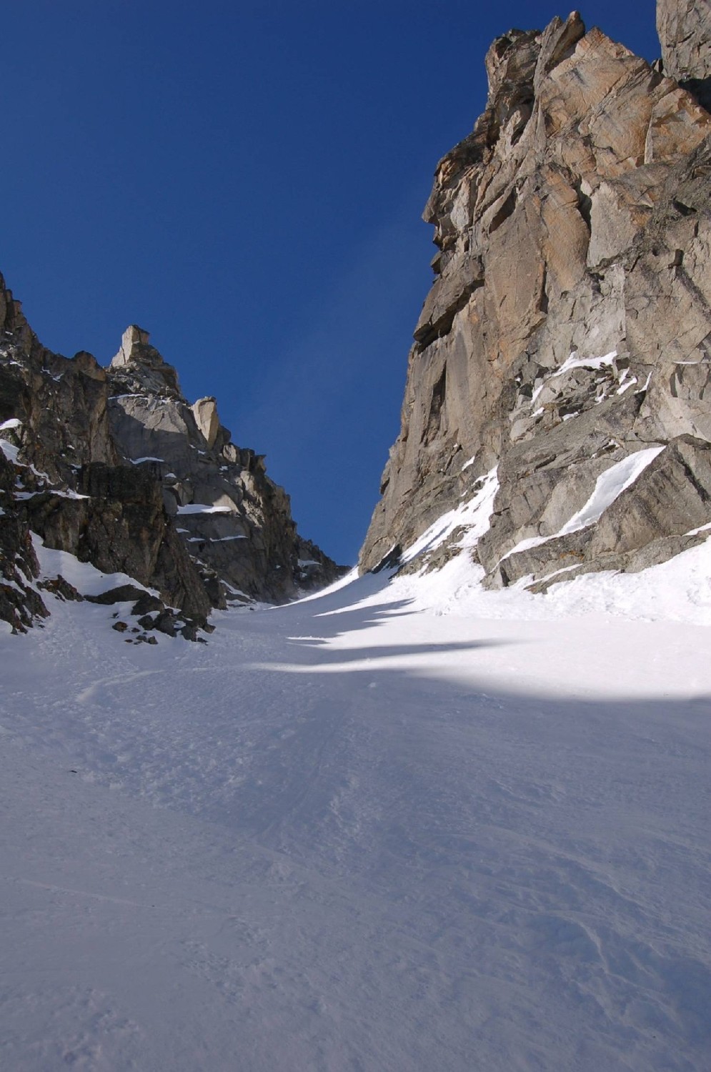 Couloir E du Portalet, partie inférieure