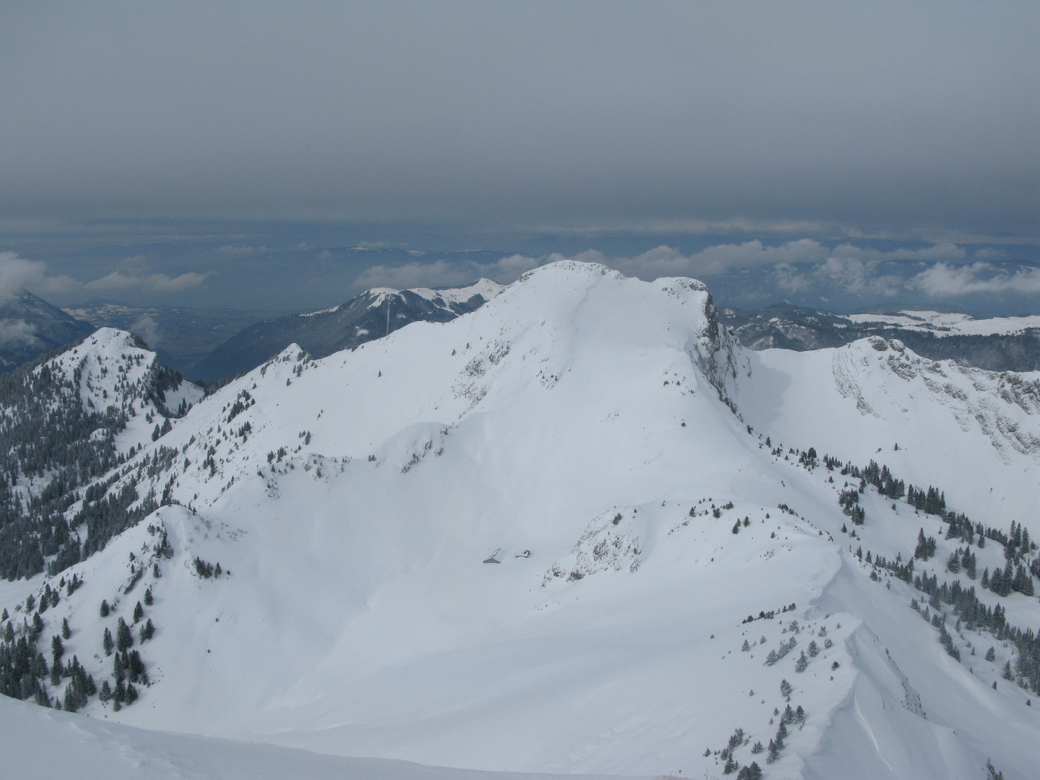 Le sommet de la Haute Pointe depuis Chavasse.