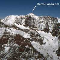 Cerro Lanza del Vasto 5254m visto desde el Monte Peregrino