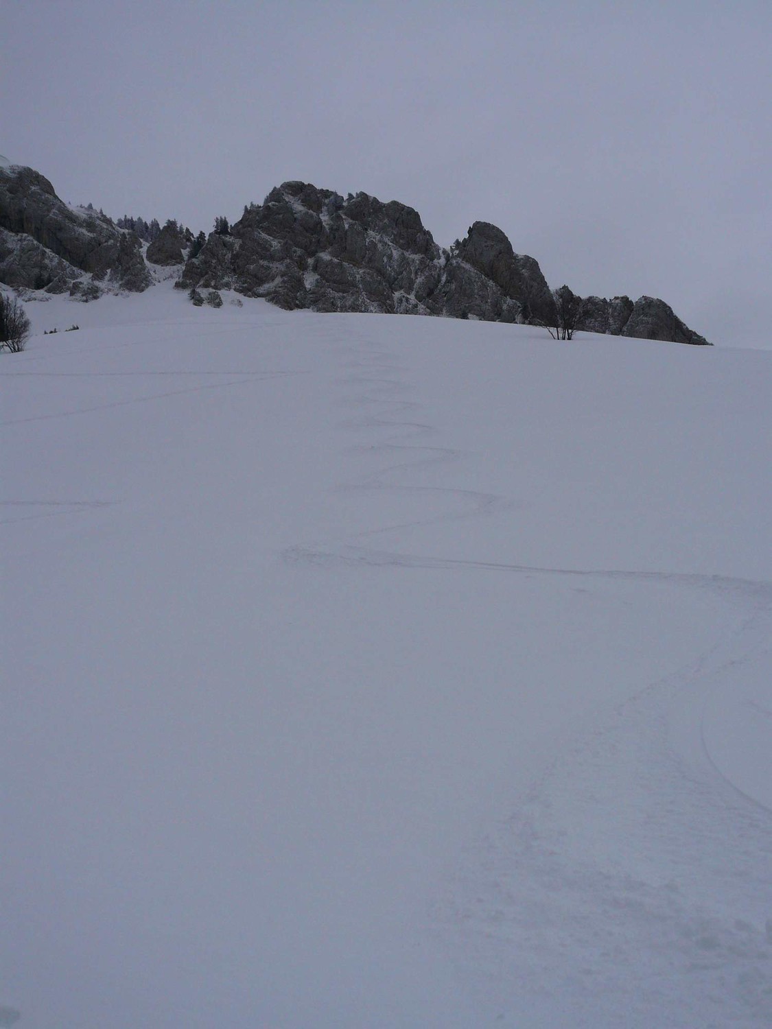 sous le couloir pente ouest