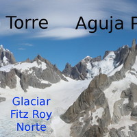 Le Glacier Fitz Roy N vu du Paso del Cuadrado (janvier 2009)
