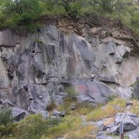 Panorama de la pared de El Horno (La Calera, Cordoba, Argentina)